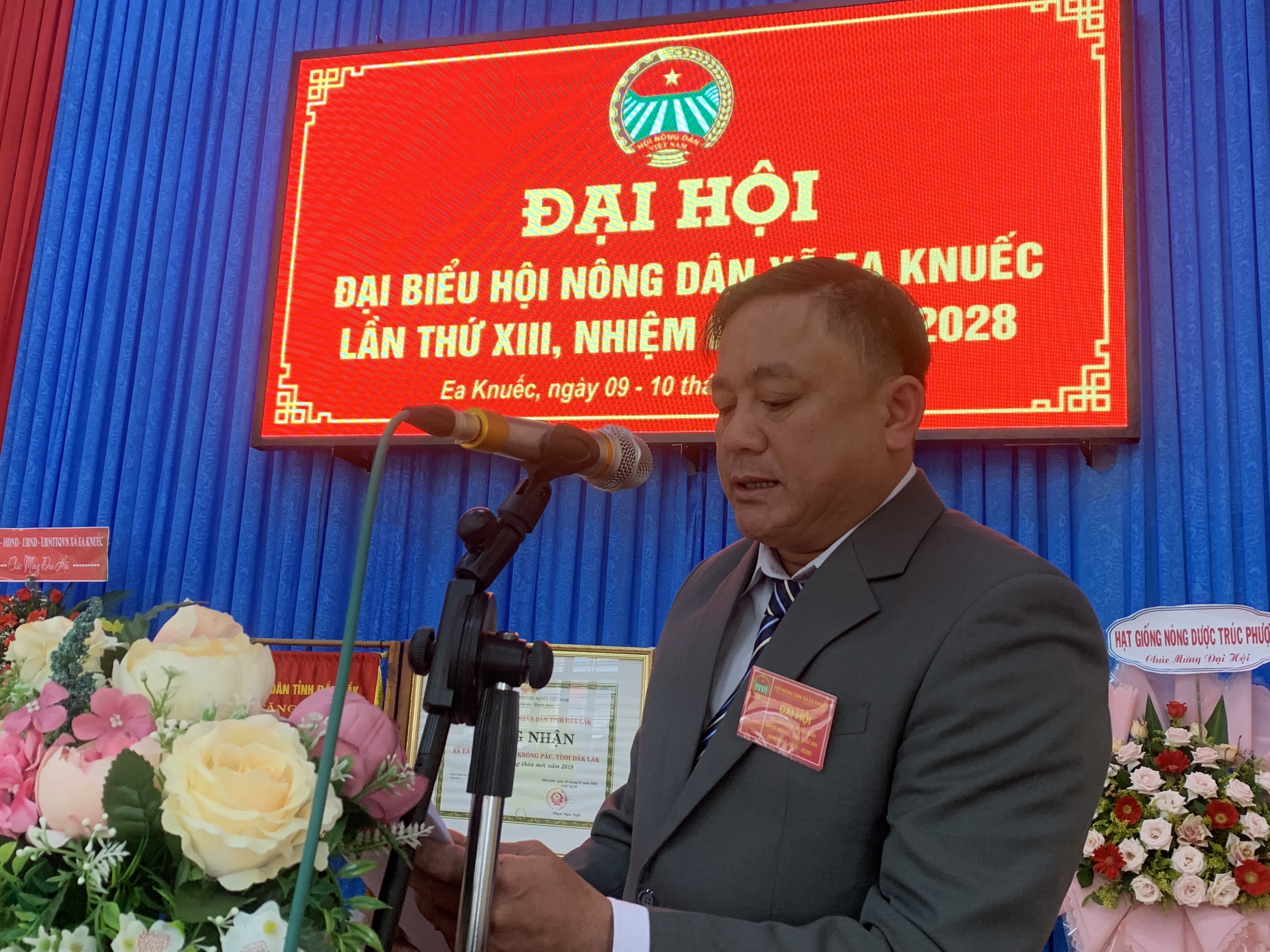 Hội Nông Dân Xã Ea Knuếc Tổ Chức Đại Hội Đại Biểu Lần Thứ XIII Nhiệm Kỳ 2023-2028.